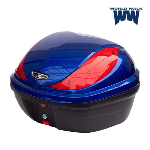 ワールドウォーク シグナスX 純正色塗装リアボックス ディープパープリッシュブルーメタリックC hw...