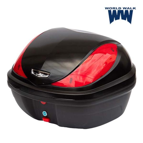 ワールドウォーク PCX純正色塗装リアボックス キャリアセット マットギャラクシーブラックメタリック...