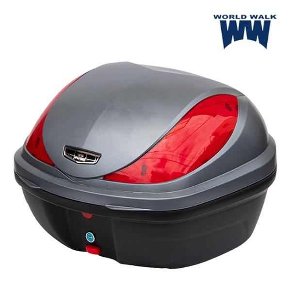 ワールドウォーク PCX純正色塗装リアボックス キャリアセット マットコスモシルバーメタリック wc...