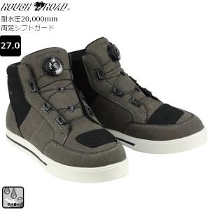 送料無料 ラフ&ロード RR6303 ウォータープルーフダイヤルシューズ GRAY/BLACK 27cm