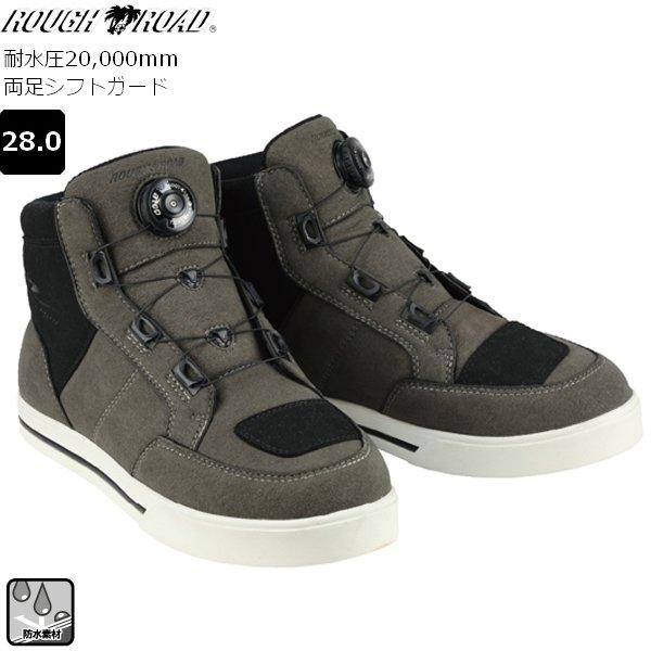 送料無料 ラフ&amp;ロード RR6303 ウォータープルーフダイヤルシューズ GRAY/BLACK 28...