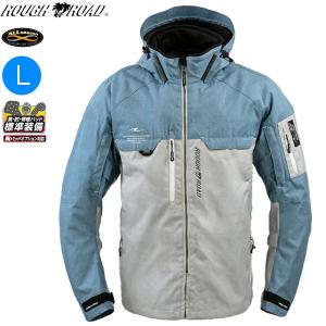 送料無料 ラフ&ロード RR7259 エアベントラフパーカー ミストブルー Lサイズ