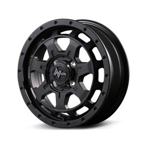 14インチ 4H100 4.5J+45 4穴 ナイトロパワー M7 ファランクス ホイール 4本 バレルブラック MID NITRO POWER M7 PHALANX