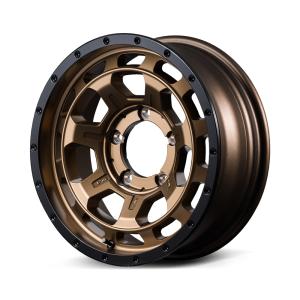 16インチ 5H139.7 6.0J 6J-5 5穴 ナイトロパワー M7 ファランクス ジムニー シエラ用ホイール 1本 マットブロンズ リムブラック MID NITRO POWER M7 PHALANX