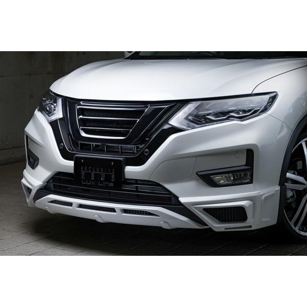 エムズスピード エクストレイル T32 後期 フロントハーフスポイラー 塗装済 2351-1133 ...