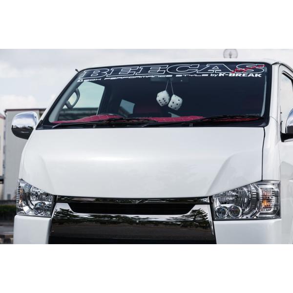 ケイブレイク ハイエース 200系 1〜 5型 標準 ナロー バッドフェイスボンネット 未塗装 K-...