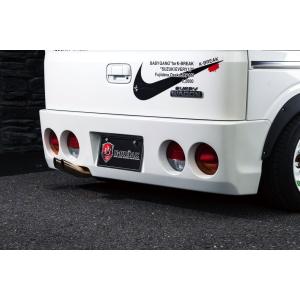 リバース エブリィワゴン（DA64W）後期 車検対応 オーバル2本出し