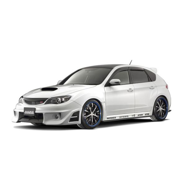 ダムド インプレッサ WRX STI CBA-GRB A B型 サイドスカートエクステンション カー...