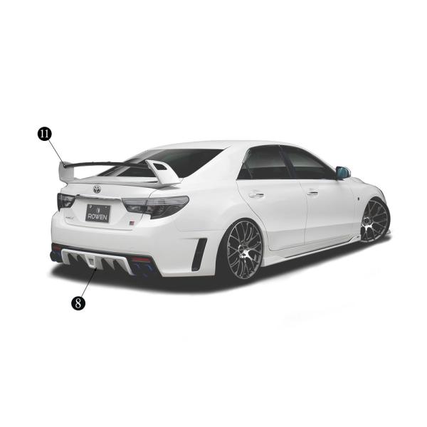 ロウェン マークX GRスポーツ(G's) GRX130 133 リアディフューザー FRP 未塗装...