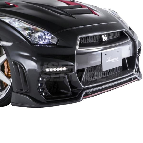 ロウェン GT-R GTR R35 中期 フロントバンパー ※LEDあり FRP 未塗装 1N003...