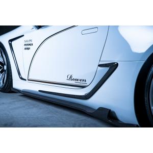 ロウェン レクサス LC URZ100 GWZ100 サイドボディエクステンション CARBON+F...