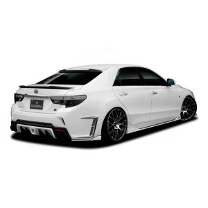 ロウェン マークX GRスポーツ GRX130 133 リヤサイドスポイラー FRP 塗り分け塗装 ...