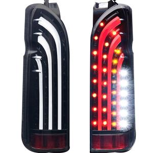 ハイエース LEDテール 200系 1-5型 バッドテール BAD TAIL ホワイト