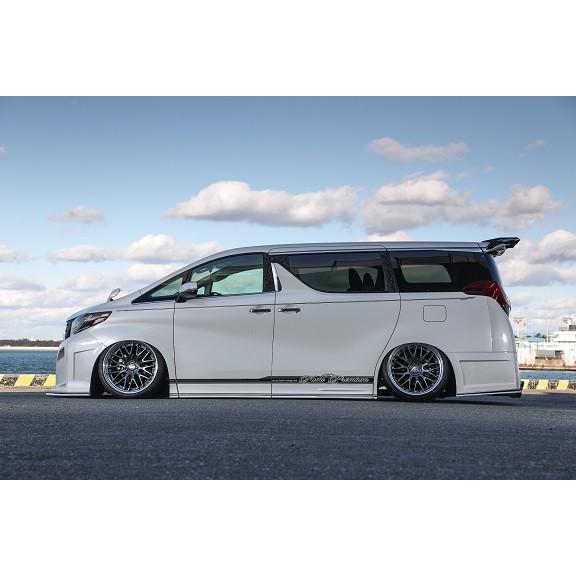 クール レーシング アルファード 30系 前期 サイドステップ SG 一体型タイプ ストロンググレー...