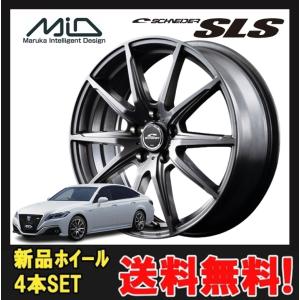 14インチ 4H100 5.0J 5J+40 4穴 シュナイダーSLS ホイール 4本 メタリックグレー MID SCHNEIDER SLS｜horidashimono