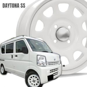 14インチ 4H100 5J+42 4穴 4本 デイトナSS K-car 軽 ホイール DAYTONA SS MLJ オールホワイト KY｜horidashimono