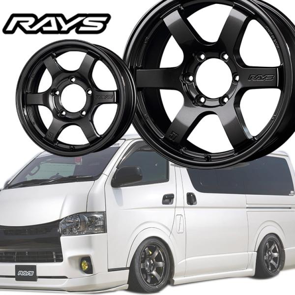 16インチ 6H139.7 6.5J+38 6穴 4本 1台分セット ハイエース ホイール  gra...