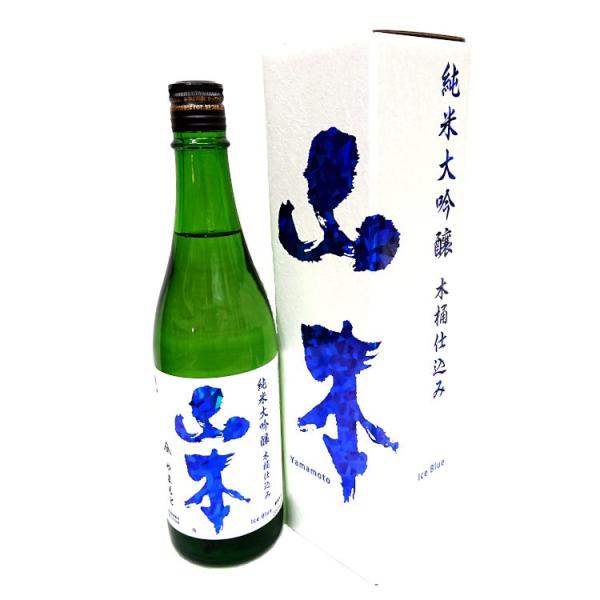 山本 純米大吟醸 木桶仕込み アイスブルー 720ml 秋田県 南東北 日本酒