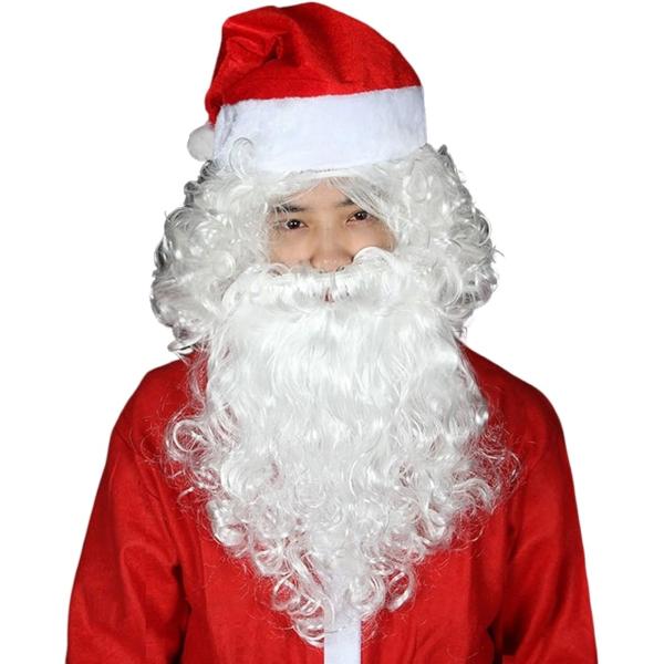 サンタクロース 帽子 ひげ ウィッグ 3点セット サンタ帽 かつら 髭 クリスマス