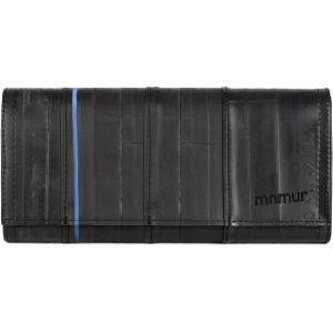 FEMME イタリア製ハンドメイド 長財布 軽量高耐久タイヤチューブ素材 MDM (ブラック+ブルー)の商品画像
