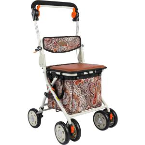 歩行器 シルバーカー アルミ製 折りたたみ 軽量 コンパクト 手押し車