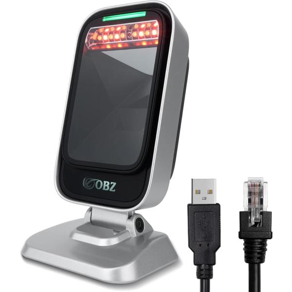 【互換品】1D Windows、Android、Linux、MACと互換性 2D QR バーコードリ...