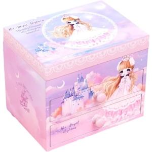 木製 子供用 オルゴール付 アクセサリー ケース ジュエリー ボックス