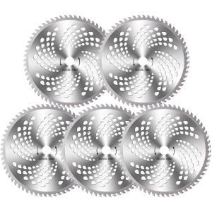 【互換品】草刈り機 チップソー 草刈り機の刃 替え刃 スチール 255mm 交換 用品 5枚セット(刃数60p 5枚セット)