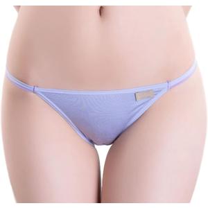 肌に優しい 気持ちいい 履き心地 かわいい ショーツ 下着 パンティー カラフル 12色 1枚 (ラベンダー, L)