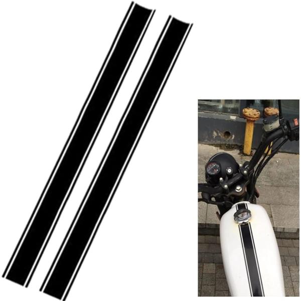 バイク ステッカー ストライプ タンク ボディ 反射 ライン オートバイ 4.5x50cm 2本セッ...