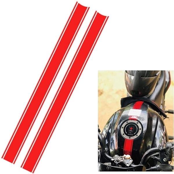 バイク ステッカー ストライプ タンク ボディ 反射 ライン オートバイ 4.5x50cm 2本セッ...