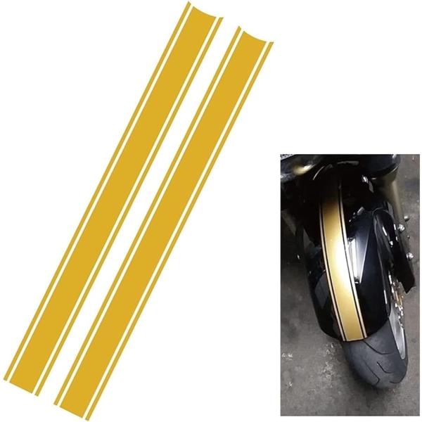 バイク ステッカー ストライプ タンク ボディ 反射 ライン オートバイ 4.5x50cm 2本セッ...