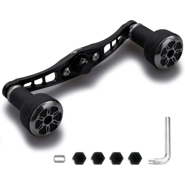 ベイト リール ハンドル 直径24mm TPE製 ノブ搭載 シマノ ダイワ アブガルシア MDM( ...