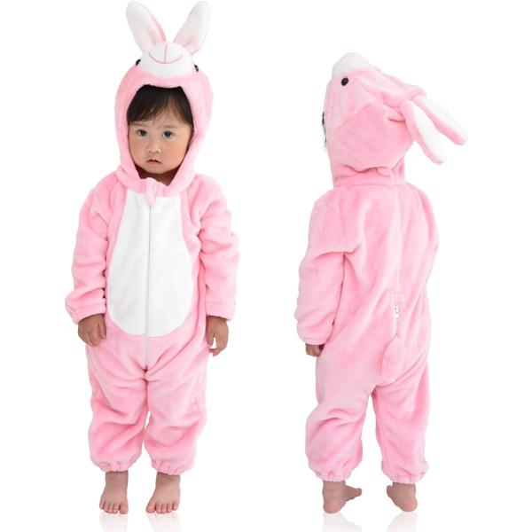 キッズコスチューム ベビー 赤ちゃん 着ぐるみ( ピンク,  70cm)