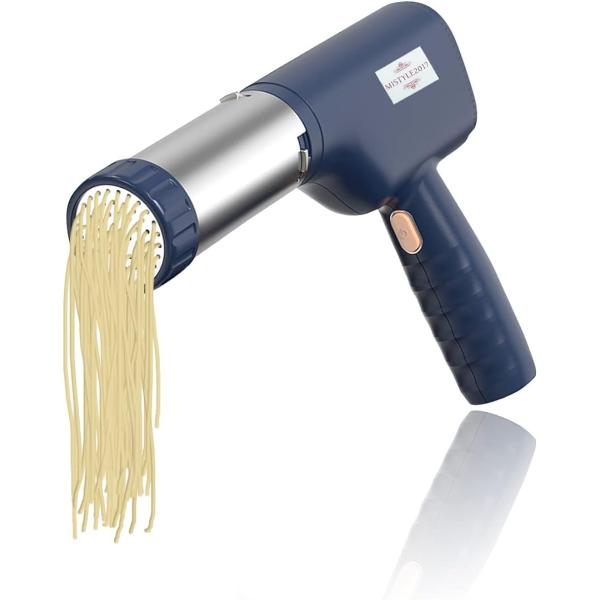 1mm極細モンブラン電動絞り機 モンブランしぼり器 モンブラン絞り機 製麺機 パスタマシン (ブルー...