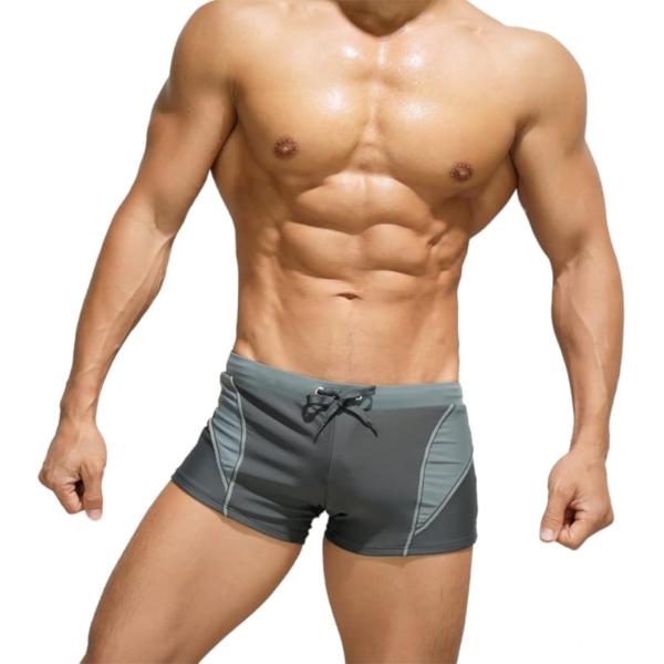 メンズ ローライズ サーフパンツ オシャレ 水着 ビーチ 海パン ショート 短め 腰パン ボックス型...