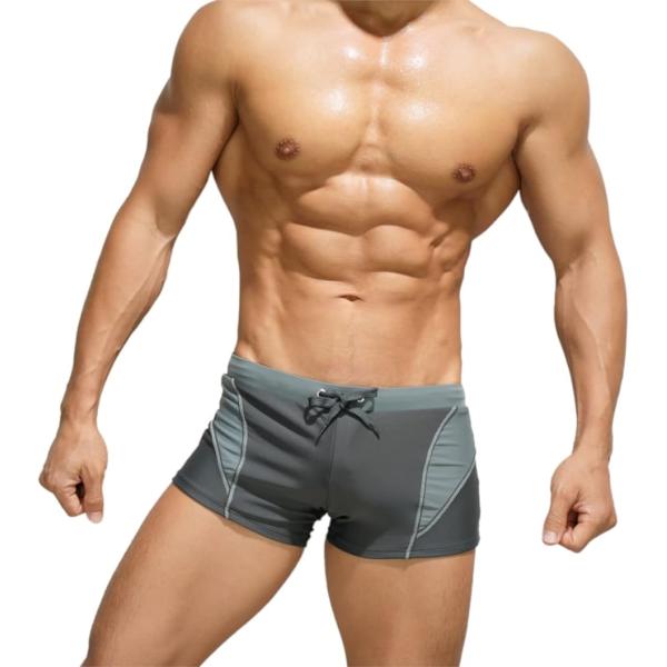 メンズ ローライズ サーフパンツ オシャレ 水着 ビーチ 海パン ショート 短め 腰パン ボックス型...
