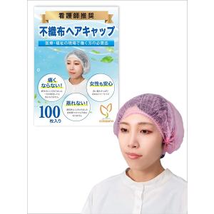 ヘアキャップ 使い捨て 120枚入 ヘアネット 不織布 フリーサイズ 工場