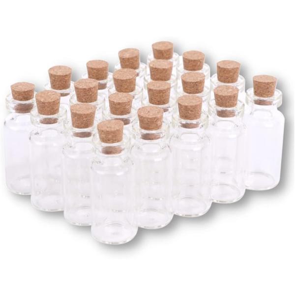 小瓶 コルク瓶 コルク栓 ガラス瓶 小物 保存 容器 保管 小分け 20本セット(10ml)