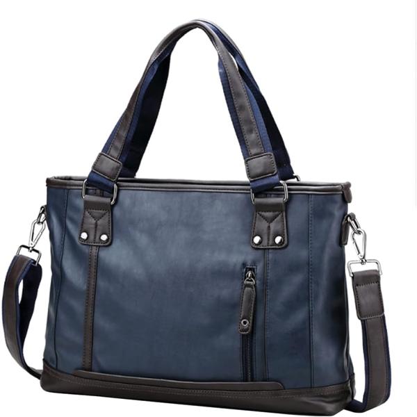 ビジネスバッグ 仕事かばん 通勤バッグ 手持ち 肩掛け 斜め掛け 3way MDM( ブルー)