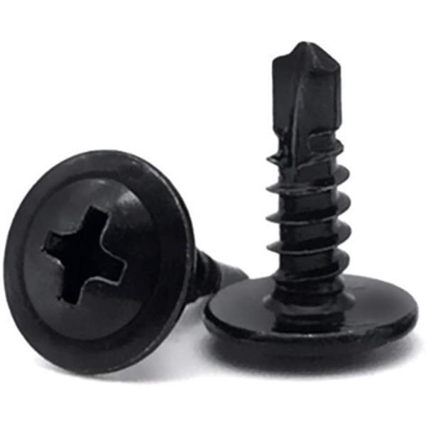 ドリルネジ タッピングネジ ドリルビス シンワッシャー ねじ 100本入り(M4.2x50)