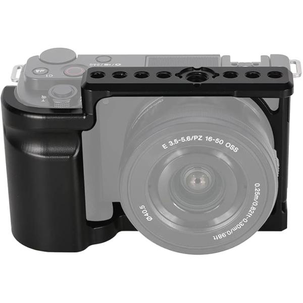 カメラ専用ケージ Sony ZV-E10に対応カメラケージ 超拡張性 滑り止ゴム付き Arri規格ネ...