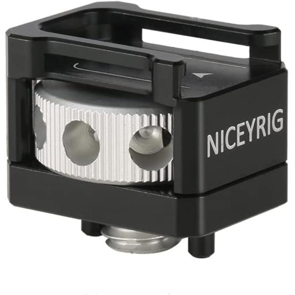 コールドシューマウントアダプター 変換アダプター ミニアドバンストアクセサリーシュー 高精度 3/8...