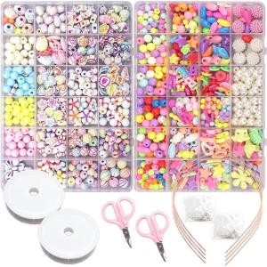 140個 10色 くま ビーズ カラフル かわいいビーズ クリスタル