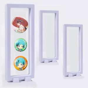 ディスプレイケース アクスタ 推し活 フィギュア ネイル コレクション 缶バッジ グッズ 収納 MDM( 白/3個,  9x23x2cm)｜horikku