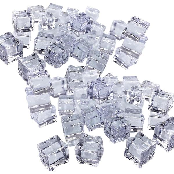 アクリルアイス 角50個 氷 アクリルストーン 透明 食品サンプル ２.5cm：50個 MDM( ２...