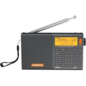 D-808 ポケットラジオ FM AM SW LW エアバンド SSB BCL DSP RDS ポータブルラジオ 日本語説明書付き MDM