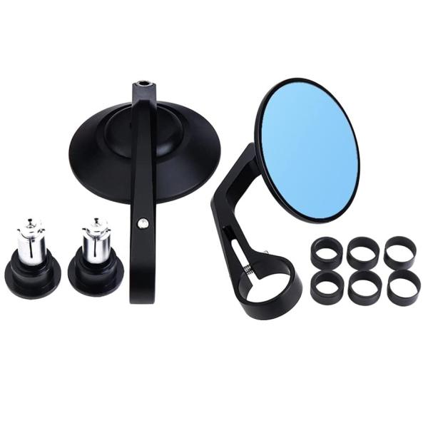 バーエンドミラー バイク 汎用 丸形 バイク用ミラー CNC アルミ製 HONDA SUZUKI Y...