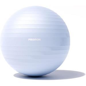 バランスボール 厚い ジムボール フィットネスボール アンチバースト ハンドポンプ付 MDM( アイスクリーム・ブルー,  58-65cm/M)
