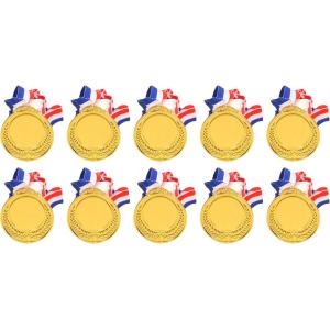 景品メダル 金メダル 銀メダル 銅メダル 運動会 球技大会 優勝 表彰 イベント 表彰式 10個セッ...